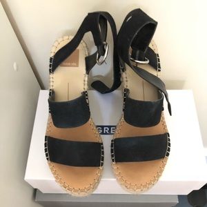 Black Suede Dolce Vita Wedges 8.5